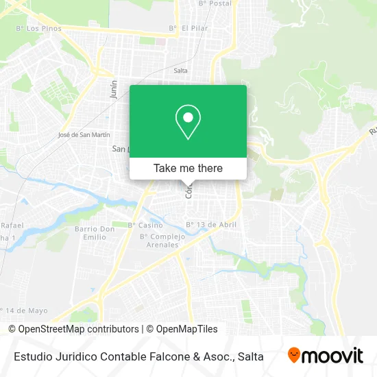 Estudio Juridico Contable Falcone & Asoc. map
