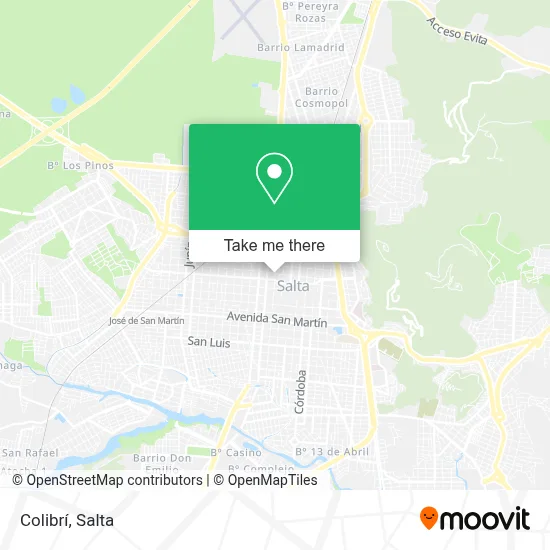 Colibrí map
