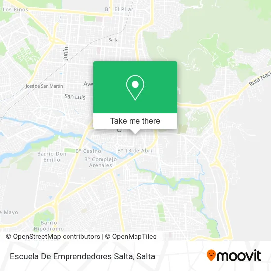 Escuela De Emprendedores Salta map
