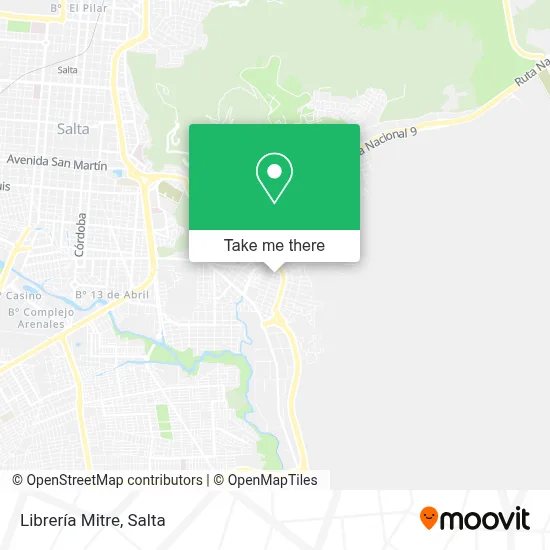 Librería Mitre map