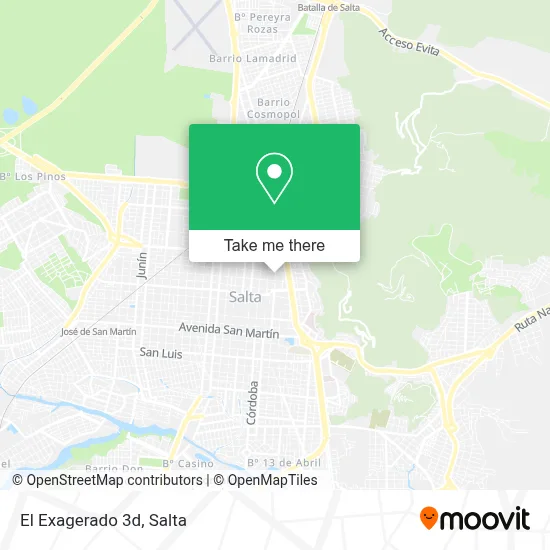 El Exagerado 3d map