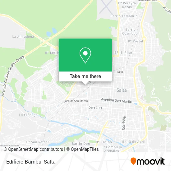 Edificio Bambu map
