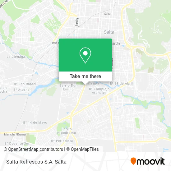 Salta Refrescos S.A map