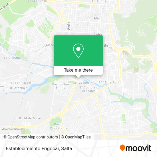 Establecimiento Frigocar map