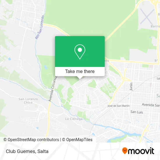 Club Guemes map