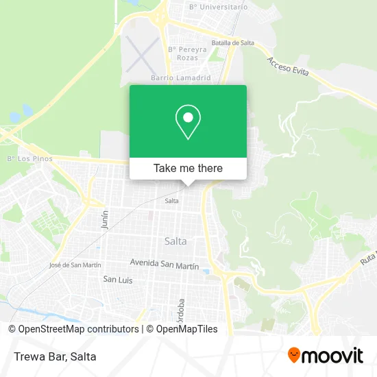 Trewa Bar map
