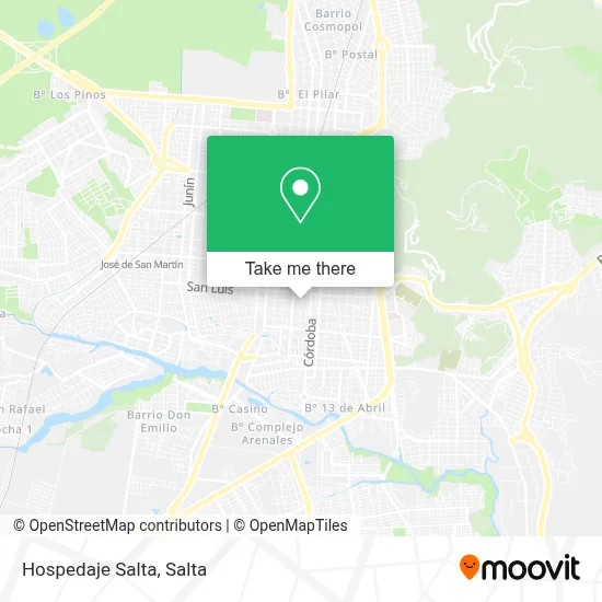 Hospedaje Salta map