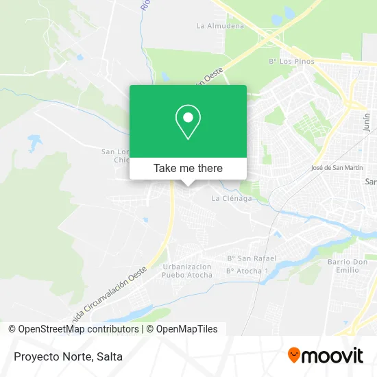 Proyecto Norte map