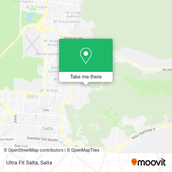 Ultra Fit Salta map