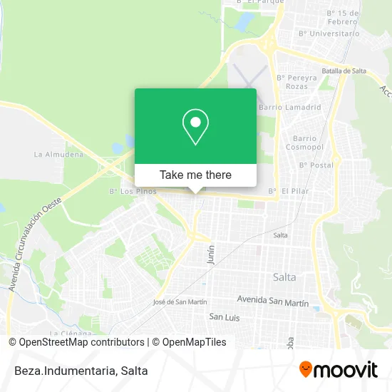 Beza.Indumentaria map