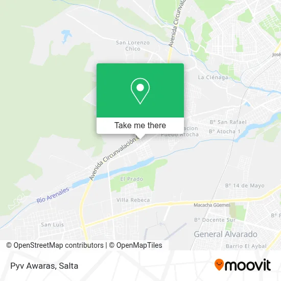 Pyv Awaras map