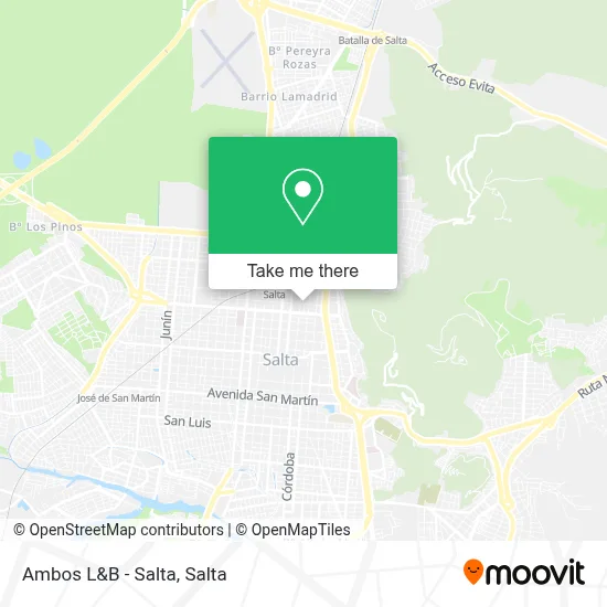 Ambos L&B - Salta map