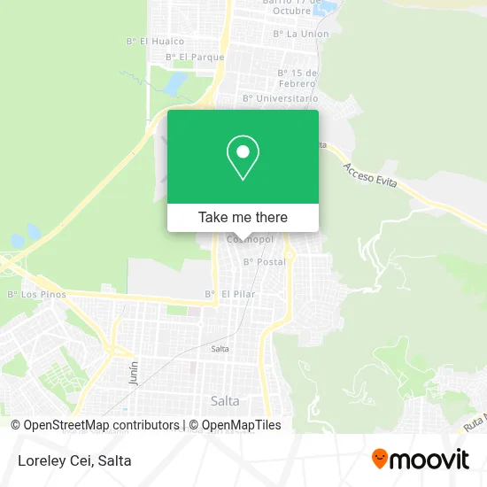 Loreley Cei map