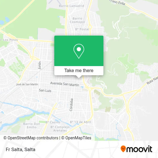 Fr Salta map