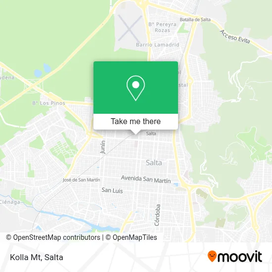 Kolla Mt map