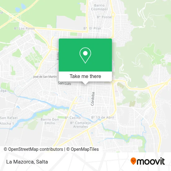 La Mazorca map