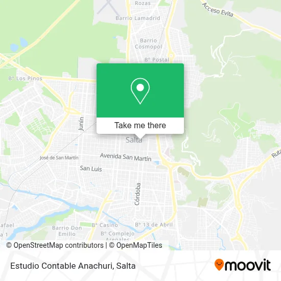 Estudio Contable Anachuri map