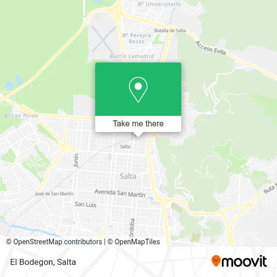 El Bodegon map