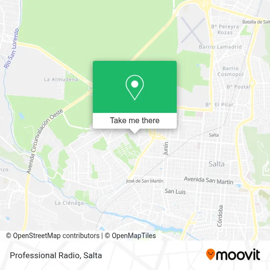 Professional Radio map