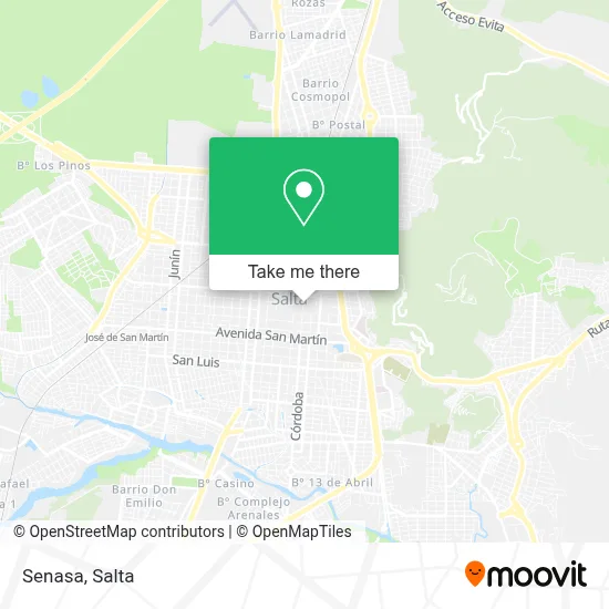 Senasa map