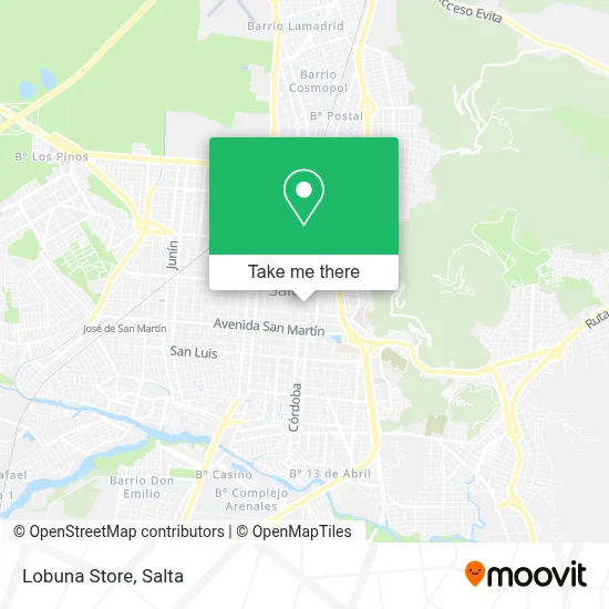 Lobuna Store map