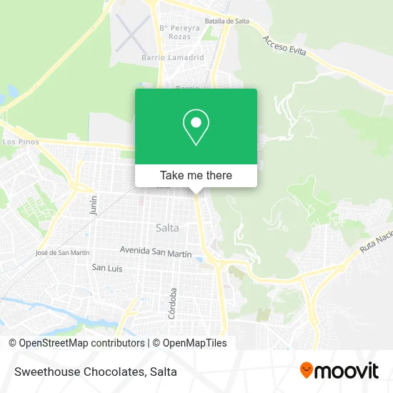 Sweethouse Chocolates map