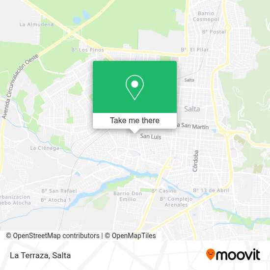 La Terraza map