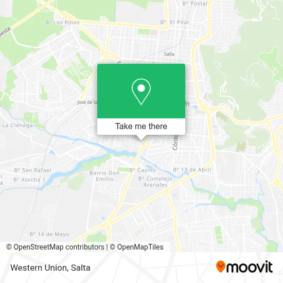 Western Union map