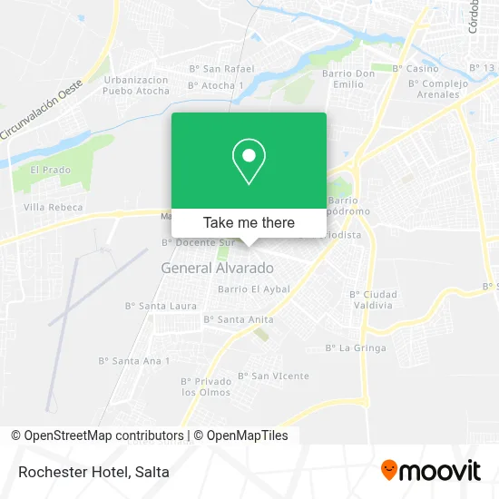 Rochester Hotel map