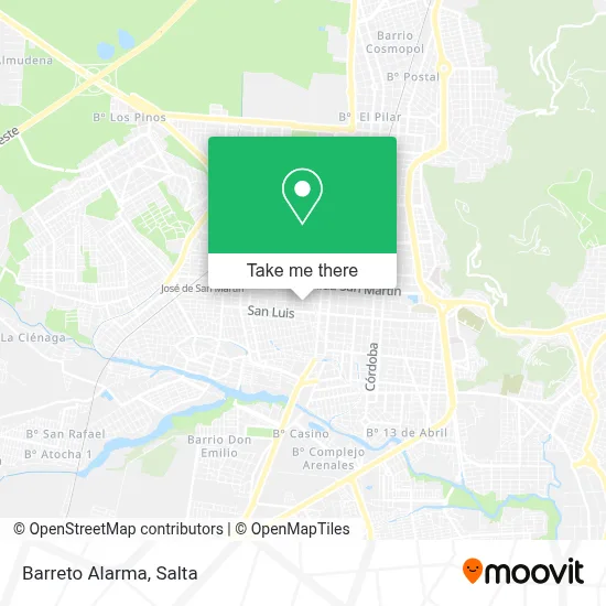Barreto Alarma map