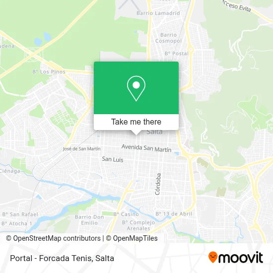 Portal - Forcada Tenis map