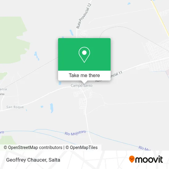 Geoffrey Chaucer map