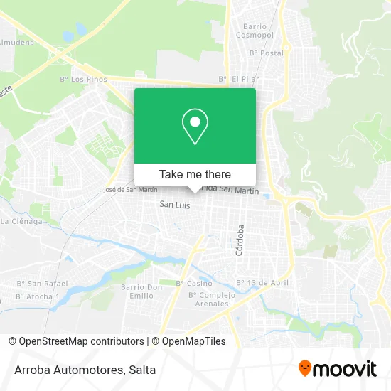 Arroba Automotores map