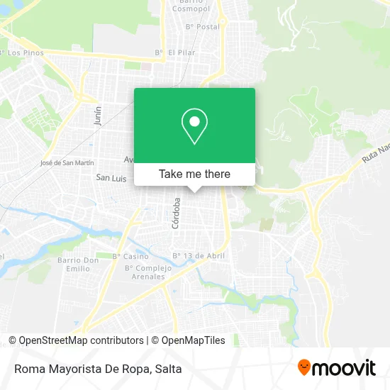 Roma Mayorista De Ropa map