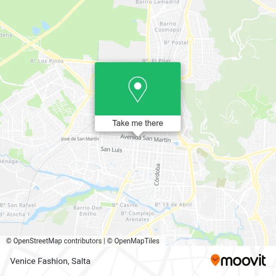 Venezia Moda map