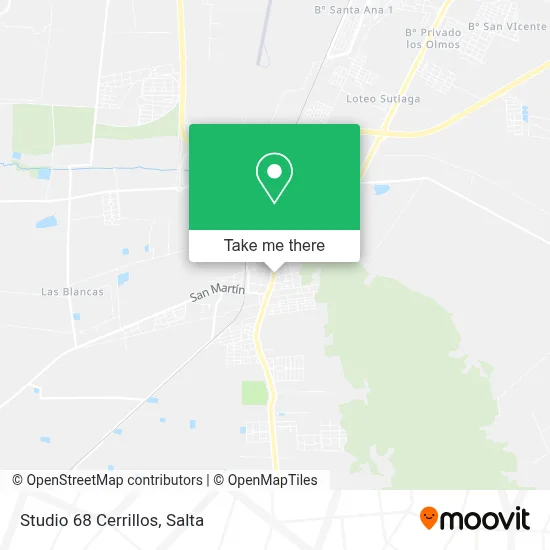 Studio 68 Cerrillos map