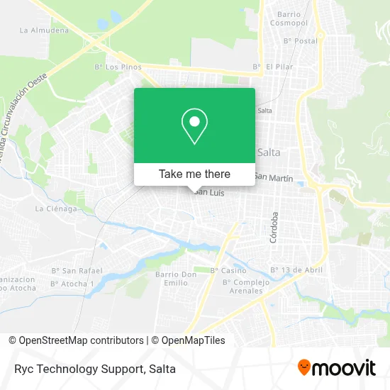Ryc Technology Support map