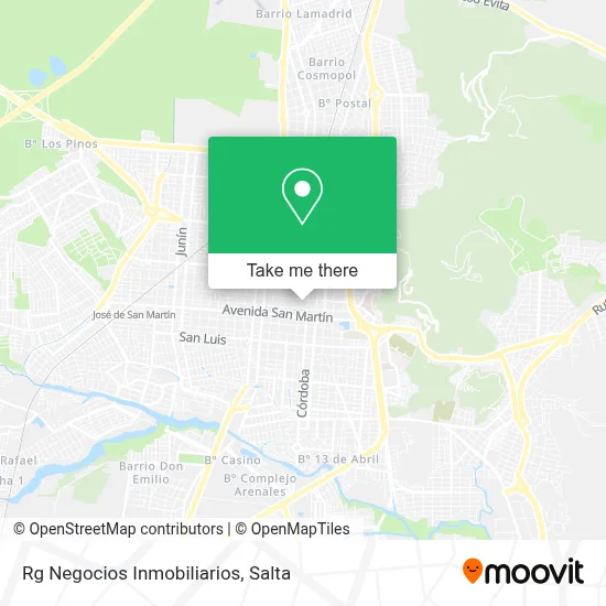 Rg Negocios Inmobiliarios map