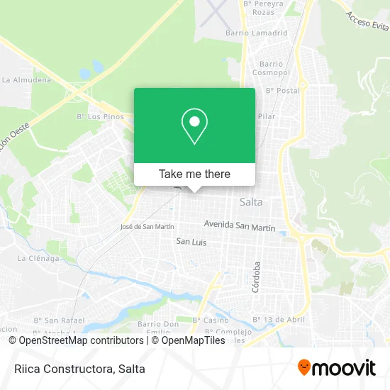 Riica Constructora map