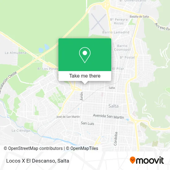 Locos X El Descanso map