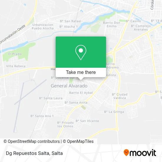 Dg Repuestos Salta map