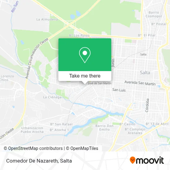 Comedor De Nazareth map
