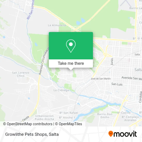 Growlithe Pets Shops map
