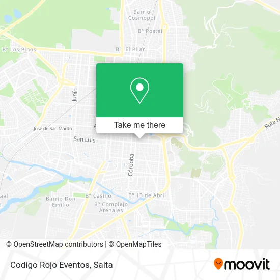 Codigo Rojo Eventos map