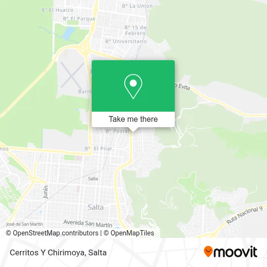 Cerritos Y Chirimoya map