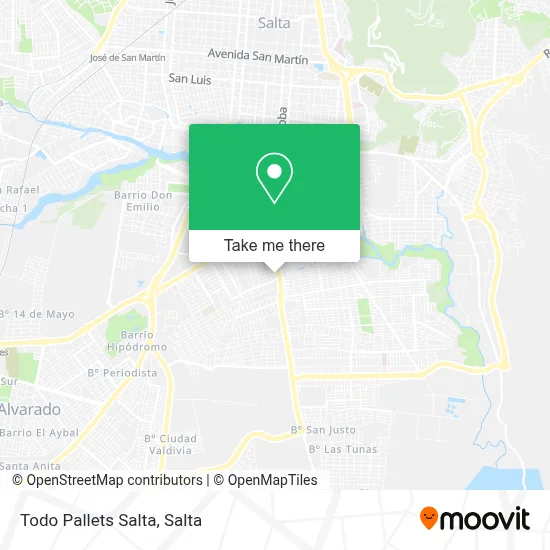 Todo Pallets Salta map