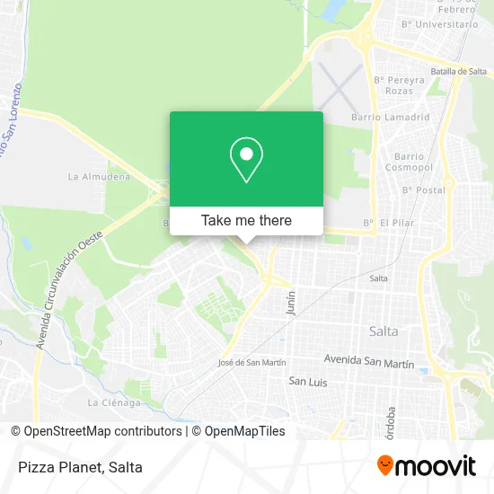 Pizza Planet map