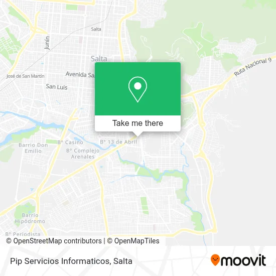 Pip Servicios Informaticos map