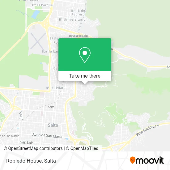 Robledo House map