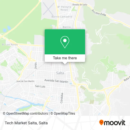 Tech Market Salta map